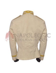 Women Military Band Zipper Wool Coat 2