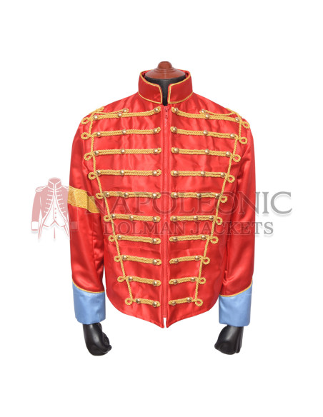 Michael Jackson Red Retro Hussar Military Jacket