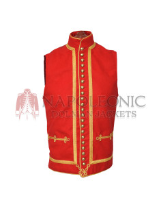 1870c British Hussar Red Waistcoat