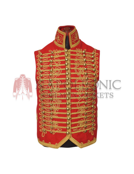 Light Senior Red Cavalry Officer Waistcoat