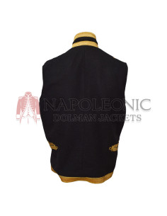 Black Dolman Gold Lace Hussar Waistcoat 2