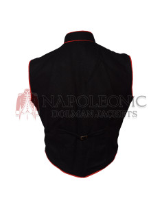 Steampunk Military Black Waistcoat 2