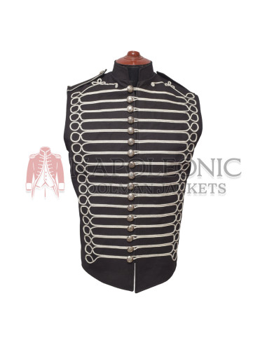 Steampunk Hussar Military Drummer Parade Sleeveless