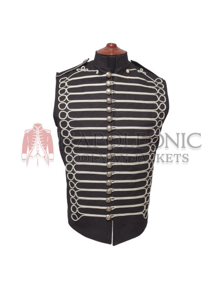 Steampunk Hussar Military Drummer Parade Sleeveless