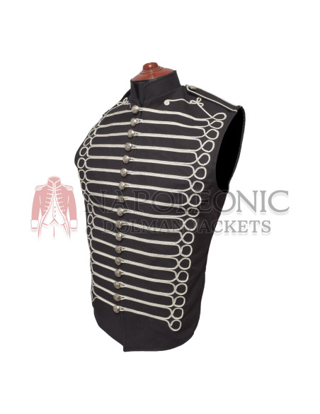 Steampunk Hussar Military Drummer Parade Sleeveless
