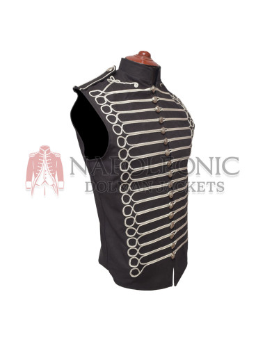 Steampunk Hussar Military Drummer Parade Sleeveless