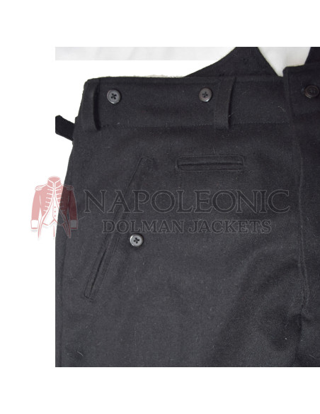 WW2 German Elite Black Gabardine Breeches Trouser