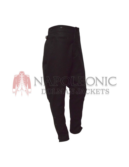 WWII German Allgemeine SS Black Wool Breeches