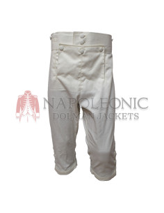 British 1803c Short Leg Off White Cotton Trouser