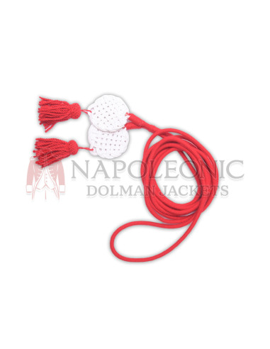 British Red and White Tassel Shako Cord