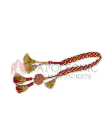 British Gold and Red Tassel Shako Cord