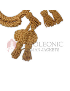 British Gold Silk Bullion Tassel Shako Cord 2