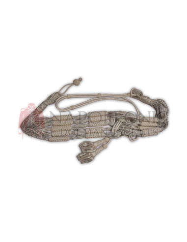 Silver Hussar General Barrel Sash with Silver Ropes