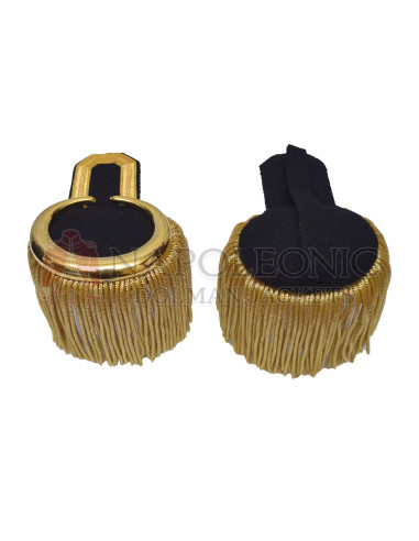 Gold Black Moon Shoulder Epaulettes