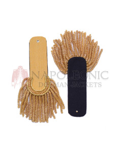 Shoulder Epaulettes Gold Bullion Board with Gold Fringe 2