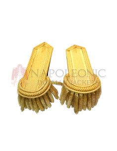 Shoulder Epaulettes Gold Bullion Board with Gold Fringe
