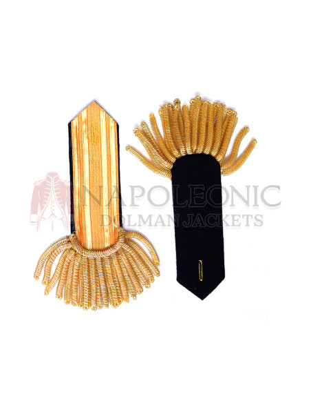 Heavy Gold Fringe Gold Bullion Epaulets