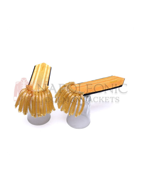 Heavy Gold Fringe Gold Bullion Epaulets