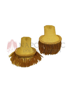 Gold Bullion Shoulder Epaulettes Pair Bullion Fringe