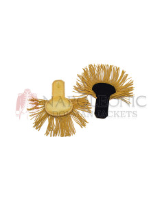 Military Gold Epaulette Shoulder Brass Fringes 2