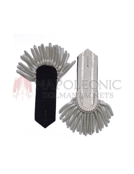Silver Bullion 42nd Officer Jacket Epaulets