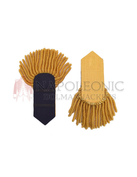 1810 British French Gold Laced Bullion Fringe Epaulette