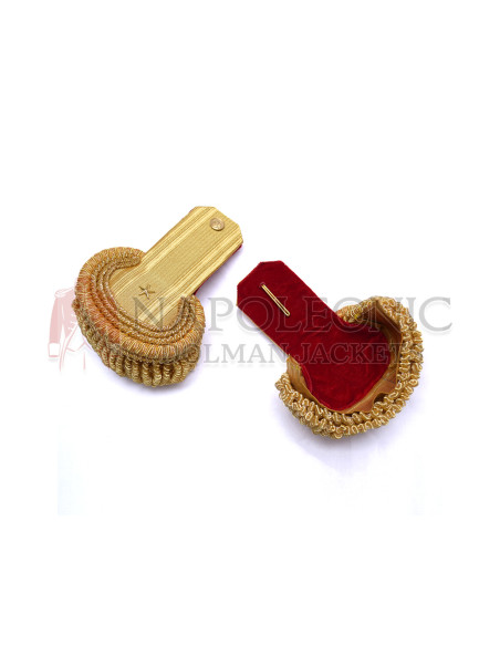 Star Gold Bullion Shoulder Epaulette Pair