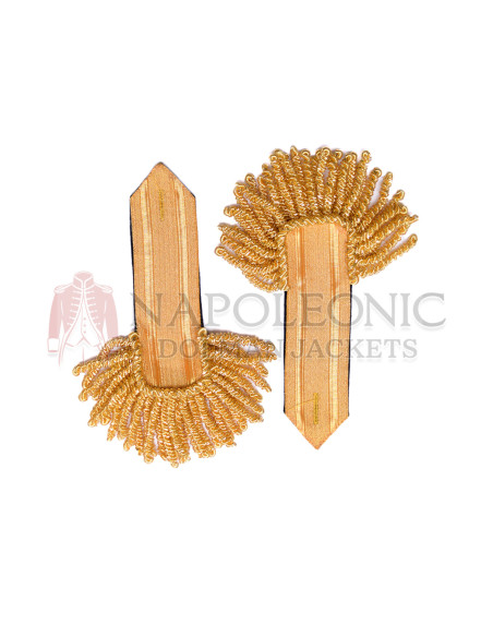 Board Officer Gold Bullion Epaulettes Heavy Fringe