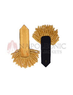 Board Officer Gold Bullion Epaulettes Heavy Fringe 2