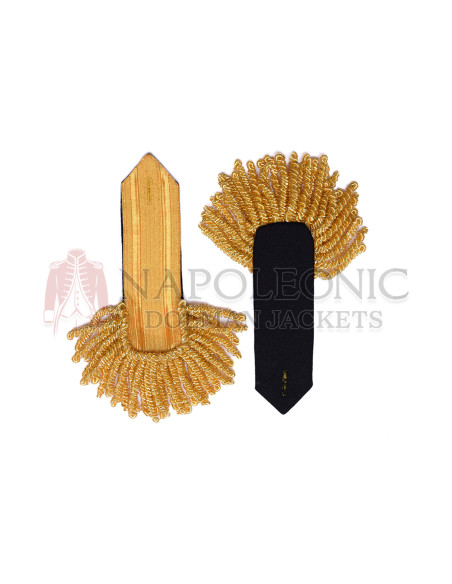 Board Officer Gold Bullion Epaulettes Heavy Fringe
