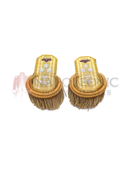 Gold Bullion Shoulder Epaulette Star Pair