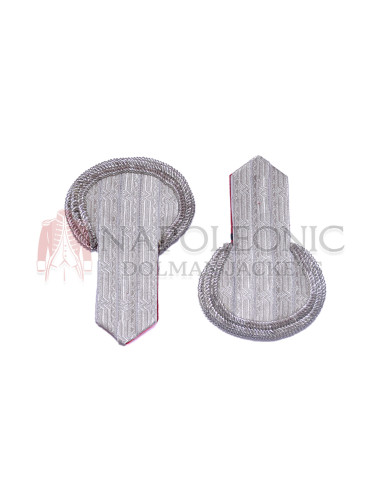 Silver Bullion Shoulder Epaulettes