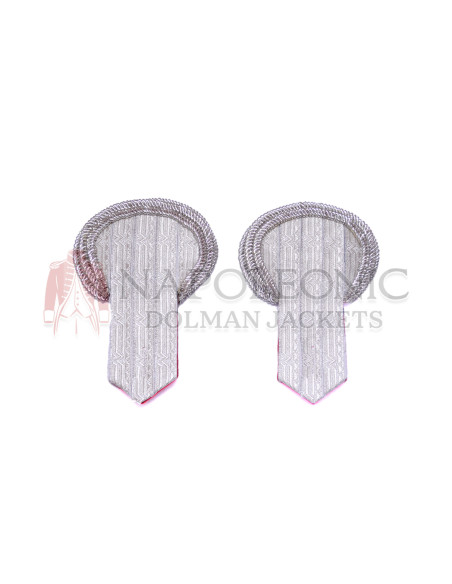 Silver Bullion Shoulder Epaulettes