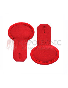 Red Wool Simple Shoulder Epaulette