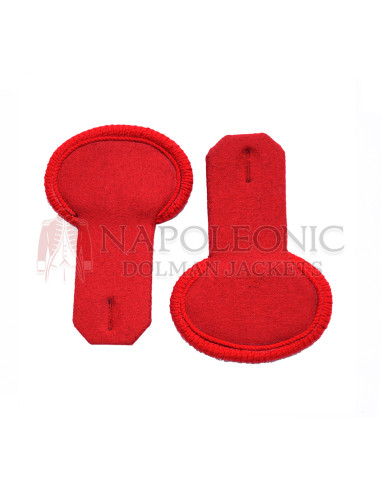 Red Wool Simple Shoulder Epaulette