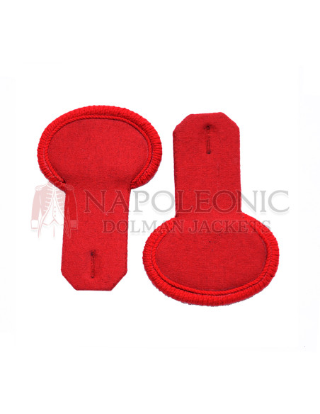 Red Wool Simple Shoulder Epaulette