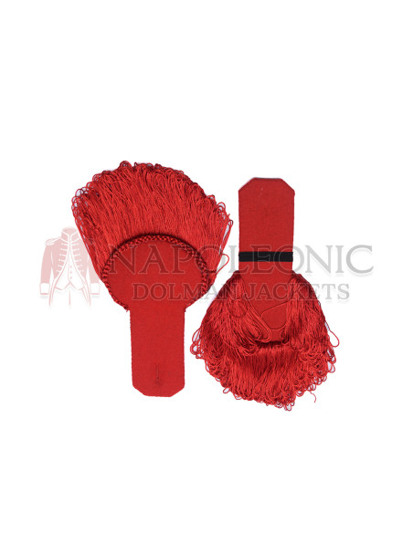 Red Fringe Marching Band Epaulette Board