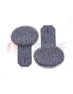 Grey Wool Simple Shoulder Epaulettes