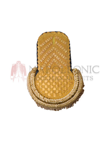 Gold Bullion Hand-Embroidered Officer Epaulettes