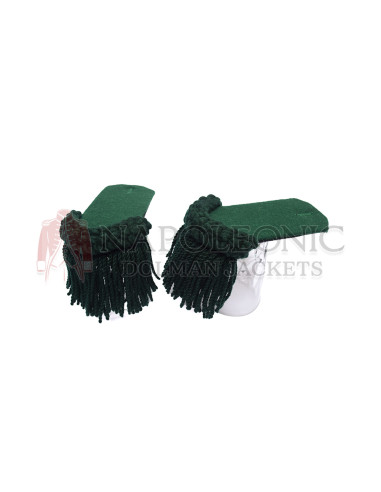 Dark Green Wool Shoulder Epaulette Pair