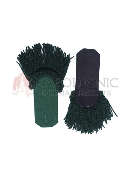 Dark Green Wool Shoulder Epaulette Pair