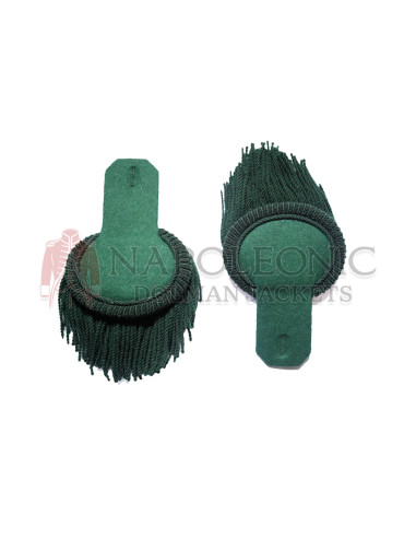 Dark Green Wool Shoulder Epaulette Pair