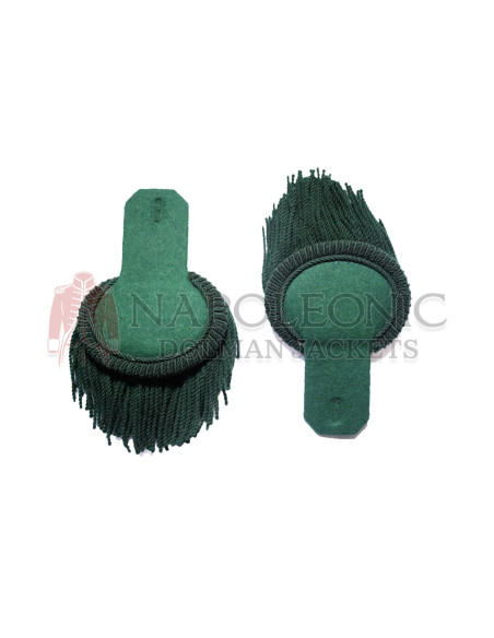 Dark Green Wool Shoulder Epaulette Pair