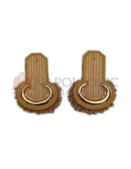 Gold Bullion Moon Shoulder Epaulettes