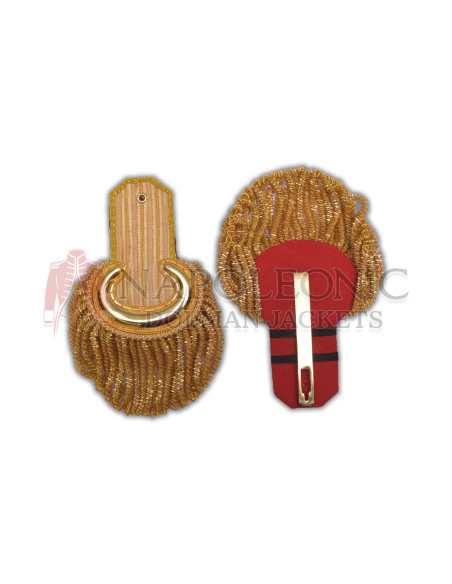 Gold Bullion Moon Shoulder Epaulettes