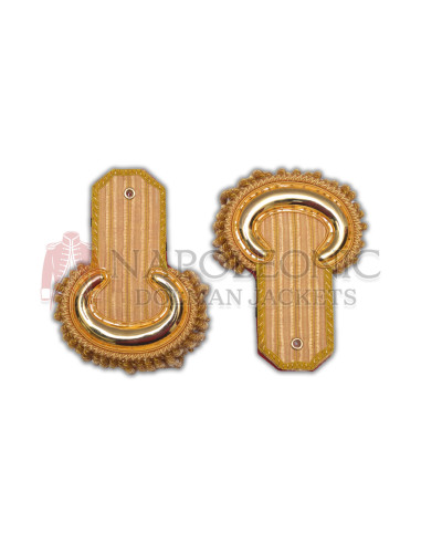 Gold Bullion Moon Shoulder Epaulettes