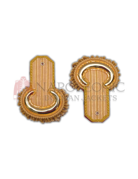 Gold Bullion Moon Shoulder Epaulettes