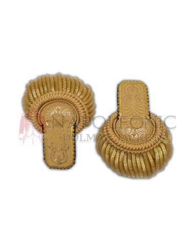 Hand Embroidery Gold Bullion Officer Epaulettes