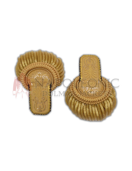 Hand Embroidery Gold Bullion Officer Epaulettes