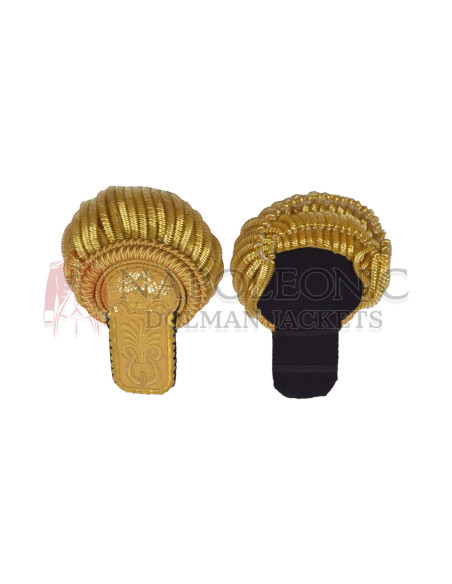 Hand Embroidery Gold Bullion Officer Epaulettes